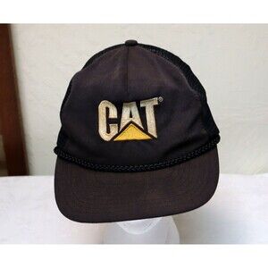 Vintage Cat Caterpillar Trucker Cap Mesh Snapback Tonkin Taiwan